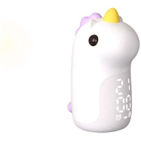 Kids Wake Up Light Sveglia con luce unicorno carina, snooze, luce notturna ricaricabile a 3 colori, dimmerabile, controllo touch, regalo per bambini, ragazze e ragazzi (1/4)