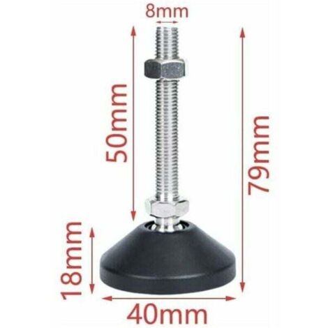 Brelet Set 4 Piedi Universali per Rete a Doghe 30-32cm Regolabili