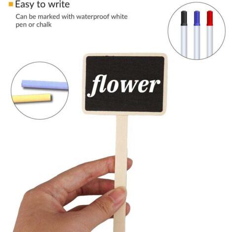 100 Mini Etichette Adesive In Plastica A Forma Di T Per Piante, 6 X 10 Cm Pratiche Per Tutti I Giardinieri 55 X 147 X 01 Cm 87838011