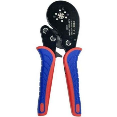 Outil de sertissage de bornes tubulaires, pince à sertir les fils de type cliquet, adapté aux fils de 0,08 à 16 mm² (28 à 5 AWG).