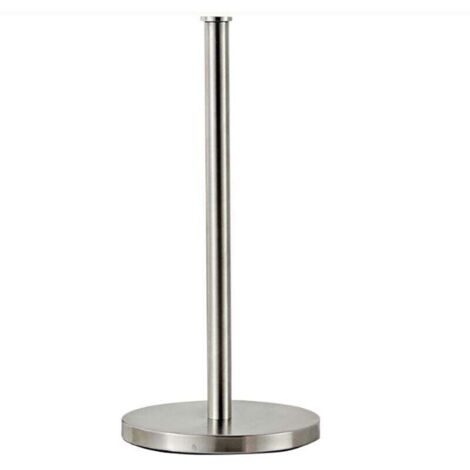 Porte-papier toilette sur pied pour cuisine - Porte-rouleau classique - Avec 3 rouleaux de rechange - Argent brossé