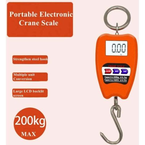 Balance De Grue Numérique 1500kg Avec Télécommande - Pesage Industriel Portable LED
