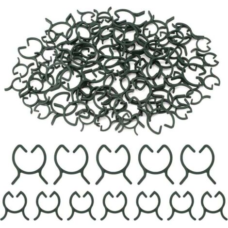 200 clips de support pour plantes, clips pour tomates, clips pour plantes grimpantes, clips de fixation pour plantes d'extérieur, clips de jardin, adaptés aux fruits, légumes et tomates - M+L (1/4)