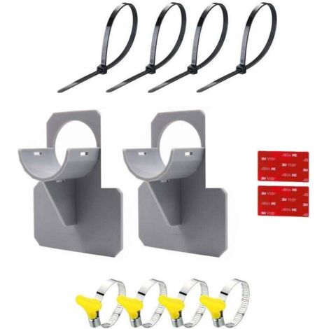 Supports de tuyau d'arrosage (lot de 2), supports de tuyau d'arrosage, accessoires pour piscines hors sol, raccords de piscine, accessoires anti-affaissement de tuyau (1/4)