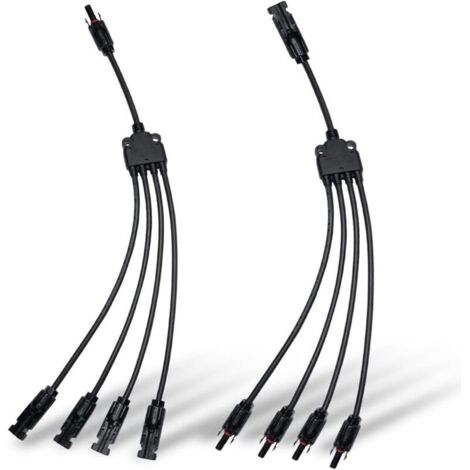 Raccord en Y pour panneau solaire - 1 à 4 connecteurs parallèles - kit (M/FFFF, F/MMMM)