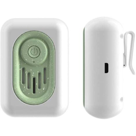 Désodorisant pour réfrigérateur, éliminateur d'odeurs de réfrigérateur, rechargeable par USB, réutilisable, petit purificateur d'air à l'ozone pour réfrigérateur, chaussures, placard, voiture, a (1/4)