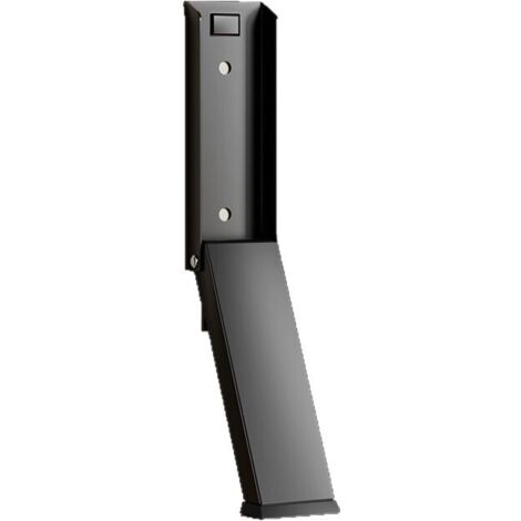 Butoir de porte en acier inoxydable avec embout antidérapant en caoutchouc pour maintenir les portes en place dans les bureaux, sur les balcons et autres espaces intérieurs.