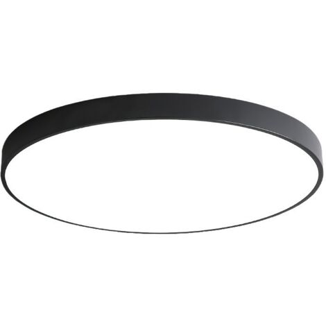 Plafond LED Détecteur Mouvement Extérieur Balcon Entrée Garage Luminaire Automatique Rond 18W 6000K Blanc Froid Ø30cm Noir (1/5)