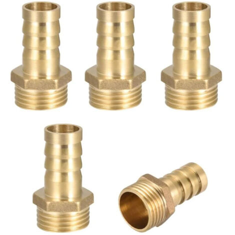 Rwoythk – Raccord laiton fileté mâle 4'' x 14 mm – Résistant à la corrosion – Pour systèmes d'approvisionnement en eau – Étanchéité optimale (1/5)
