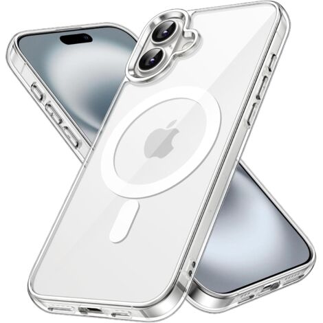 Étui Magnétique Transparent Antichoc pour iPhone 16 6,1 Pouces – Compatible MagSafe (1/4)