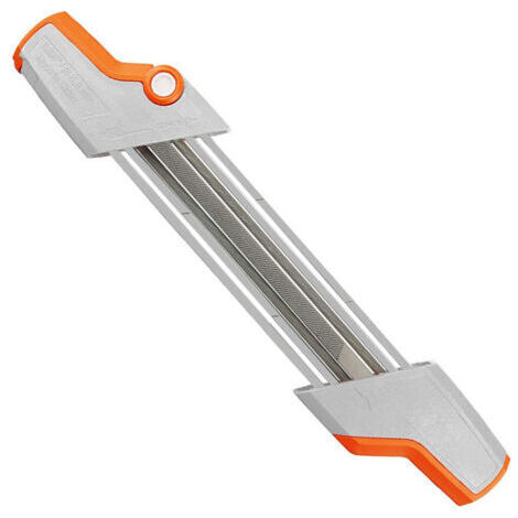Porte-chaîne 2 en 1 pour tronçonneuse – Lime 0325 Ø 4,8 mm – Blanc