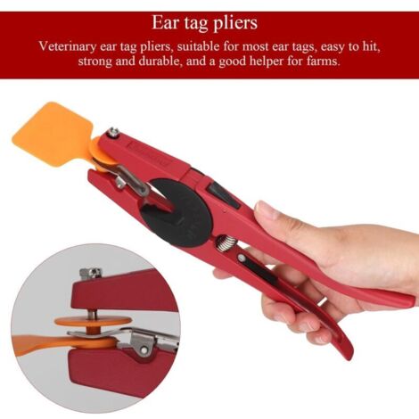 Pince Applicateur Universelle pour Étiquettes d’Oreille Bétail Porc Chèvre Mouton – Outil Agricole Robuste et Précis (1/3)