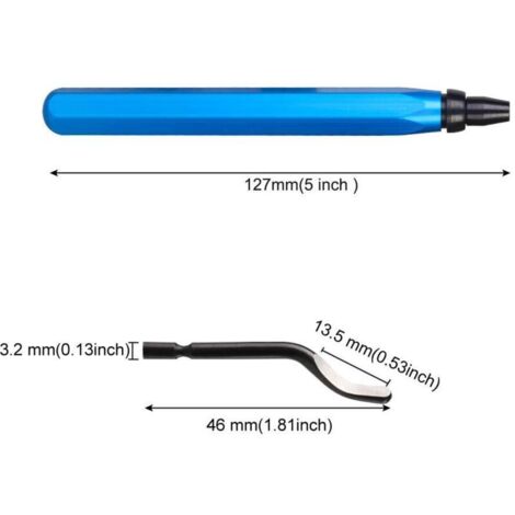 Ebavureur Manuel Rotatif 360° avec 10 Lames Acier BS1010 – Idéal pour Aluminium, Cuivre, Acier, Plastique et Impressions 3D (1/3)