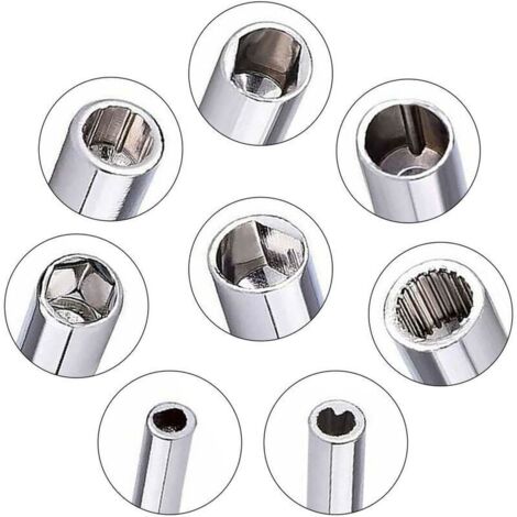 Lot de 8 Outils de Réglage et Nettoyage pour Carburateur – Tournevis Spécifiques pour Moteurs 2 Temps – Compatible avec la Plupart des Modèles (1/3)
