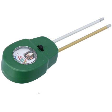 Testeur 3-en-1 pour Sol : Humidité, pH et Fertilité avec 2 Électrodes Réglables pour Jardin, Cour ou Extérieur