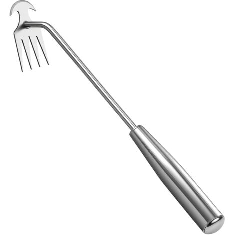 Outil Manuel pour désherber, Manche en Acier Inoxydable, Outil Manuel pour arracher, Outil pour arracher avec évacuation des Mauvaises Herbes (Edelstahlfarbe 30) (1/4)