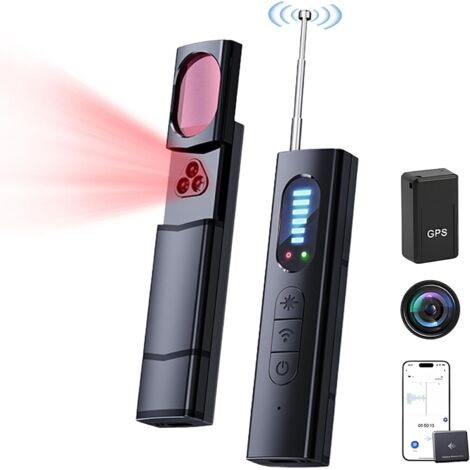 Détecteur de caméra espion, anti-localisation, anti-voyeurisme, anti-écoute, avec mode son et vibration, détecteur de caméra cachée radiofréquence sans fil X13, adapté aux hôtels, chambres, bureaux (1/4)
