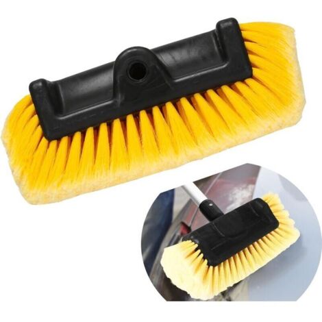 Brosse de lavage pour voiture et bateau – 28 × 13 × 13 cm, sans manche, lot de 2 pièces, en polypropylène résistant (1/4)