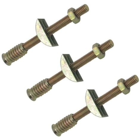 Connecteurs 4-en-1 pour meubles – Lot de 6 pièces M8 × 100 mm, entretoises demi-lune, boulons + écrous pour tables et lits