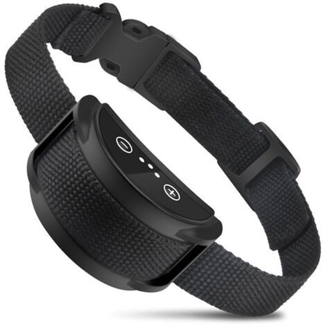 Collier anti-aboiement rechargeable pour chien – 5 niveaux de vibrations, étanche (pluie/neige), capsule anti-fugue intégrée