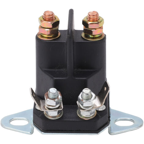 GARRYFIZH Relais de solénode de démarreur ABS botier bobine de cuivre remplacement de relais de tondeuse à gazon pour véhicule 12V (1/10)