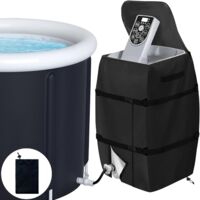 Aiperq Housse De Chauffage pour Spa,Housse de Pompe de Chauffage, Housse de Spa imperméable,Couvercle De Pompe De Chauffage De Spa pour Spa,Housse de Spa Ajustable et Pliable avec Cordon et Boucle