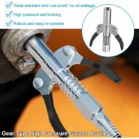 Kit 29 Pièces Accessoires Pistolet à Graisse - Adaptateurs, Aiguilles, Tuyau Flexible Anti-Fuite