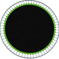 Tapis de Remplacement Rond for Trampoline, avec 60 Anneaux en de diamètre , Tapis de Rebond for Accessoires de Trampolines de 10 Pieds vert