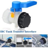 FOGWOWO Adaptateur IBC 60 Mm Filetage Grossier à 1.5",Adaptateur Robinet Tuyau Arrosage,Raccord Cuve 1000 Litres,pour Vanne Cuve 1000l,Reservoir Eau De Pluie,Conteneur