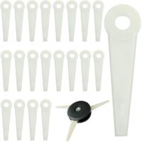 Lame Coupe Bordure, RosyFate Lot de 20 Lames de Rechange pour Coupe Bordure, Lame Tondeuse, Lame Plastique Coupe Bordure pour Stihl Coupe Bordure Polycut 5-3,6-3,7-3,10-3,20-3,40-3,41-3