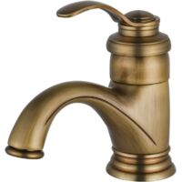 Grifo monomando para lavabo, grifo de baño antiguo, grifo monomando para lavabo retro, grifo monomando para lavabo, grifo de baño nostálgico de latón cepillado para baño
