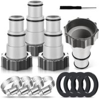 2 Adaptador de manguera de piscina de repuesto para bomba Intex A, ajuste para manguera de 32 mm y 38 mm