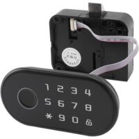 Fingerprint cabinet lock, smart biometrics, 3 unlocking methods, keyless cabinet password lock drawer lock for home and office