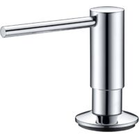 Distributeur de savon avec bec pivotant à 360° - Distributeur de savon rechargeable sur le dessus pour évier de cuisine - Distributeur de savon en acier inoxydable chromé 300 ml