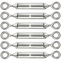 Stück verstellbare M5-Drahtseilspanner, Öse und Öse aus Edelstahl 304 für Kabelspanner, Stahlseilspanner, Hakenzubehör