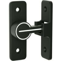 Serratura per porta interna scorrevole luminosa,Gancio per porta a levetta a 90°, chiusura a fibbia, chiavistello antifurto, per porta, finestra (90 gradi)