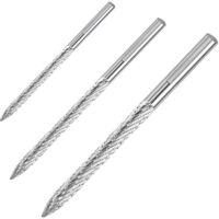 Alésoirs à pneus, coupe-pneus en carbure multi-tailles, coupe-patchs, coupe-bouchons, coupe-pneus, alésoirs en acier au carbone, outils de réparation (lot de 3, 3 mm, 4,5 mm)