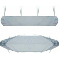 Housse de protection pour auvent de terrasse, bâche anti-poussière pour auvent de terrasse de 4 mètres, housse grise pour auvent de terrasse, protection hivernale imperméable