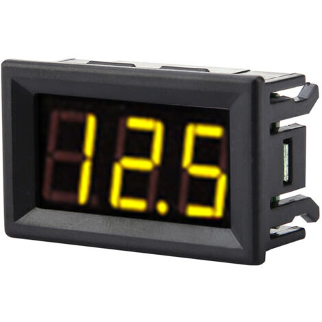 Ulisem 0.56 '' DC 0-30V Voltmètre Numérique Testeur de Tension Jauge Lumineux Affichage à LED 3 Fils Volt Mètre avec protection contre les inversions de polarité (1/4)
