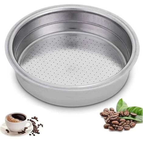 Ulisem Filtre à café non pressurisé de 51 mm, panier-filtre à café en acier inoxydable, panier-filtre à expresso monocouche sans pression pour accessoires de café, capsule réutilisable et rechargeable (1/4)