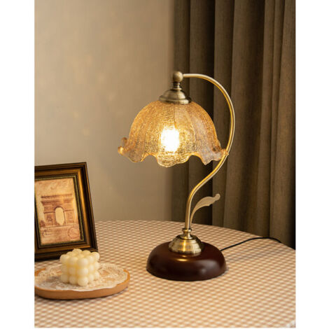 Ulisem Lampe de table rétro lampe de chevet chambre principale version télécommande-(trois couleurs + réglage de la luminosité) (1/4)