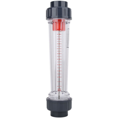 UlisemDébitmètre de Liquide, LZS-40 (D) Type de tube en plastique, Débitmètre Eau de liquide Débitmètre de débit d'eau de haute précision Plage de mesure : 1-10 m³/H, Adapté à la Mesure de Divers Liqu