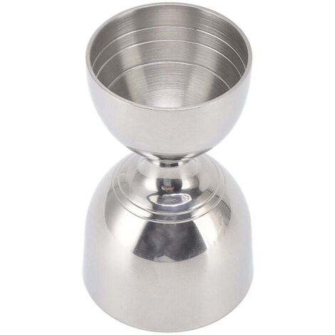 UlisemDoseur de Mesure de Cocktail 30/60 ML, doseur pour Barman, doseur de Cocktail en Acier Inoxydable Durable de Haute précision doseur de Mesure à Large Ouverture pour Liqueur(Argent Classique)