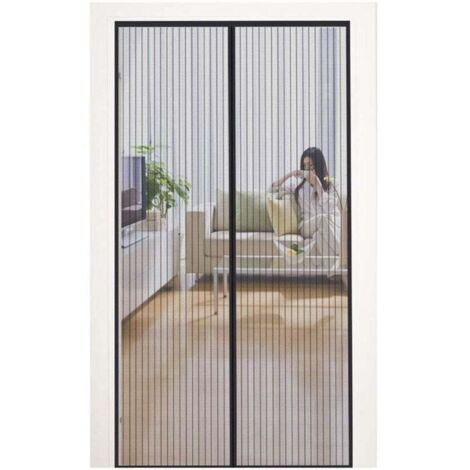 UlisemMoustiquaire Porte Magnétique 100x230cm-Noir (1/4)