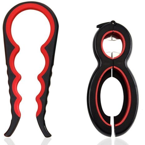 UlisemOuvre-bocal ouvre-bouteille, ensemble d'ouvre-bouteille multifonctionnel ergonomique, assorti à une variété de joints et de couvercles (1/4)
