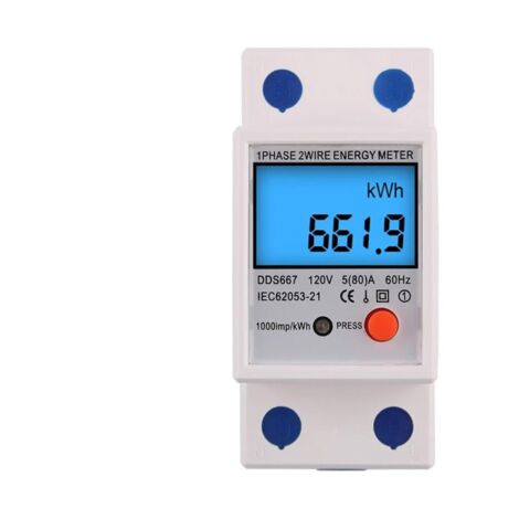 Ulisem Sous compteur électrique monophasé, 80A max modulaire, Simple tarif, Affichage L (1/5)