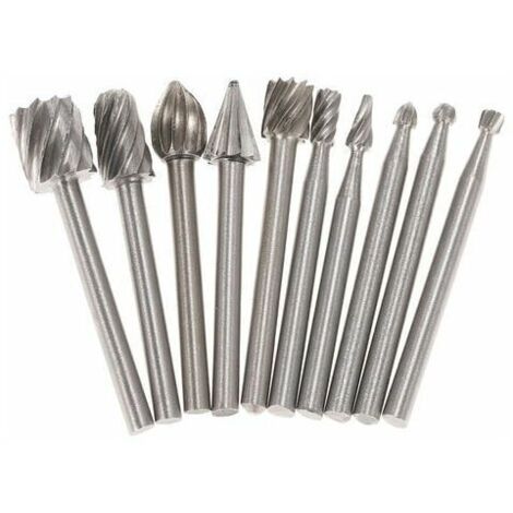 UlisemAccessoires De Meulage Electriques, Fraise Rotative Bits De Routeur , 10Pcs, 3Mm (1/4)