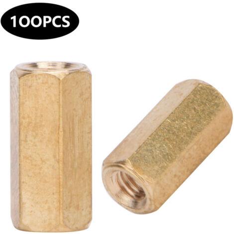 UlisemEntretoise en Laiton Couplage M3 Hexagonaux 100 Pièces M3 x 10 (1/4)