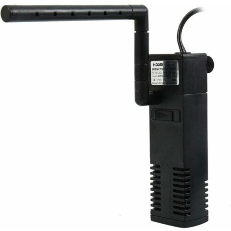 UlisemFiltre d'aquarium - Filtres d'aquarium Pompe à Eau de Filtre Interne d'aquarium Submersible avec des filtres d'éponge de Tuyau d'air pour des Aquariums d'aquarium de Tortue (1/4)