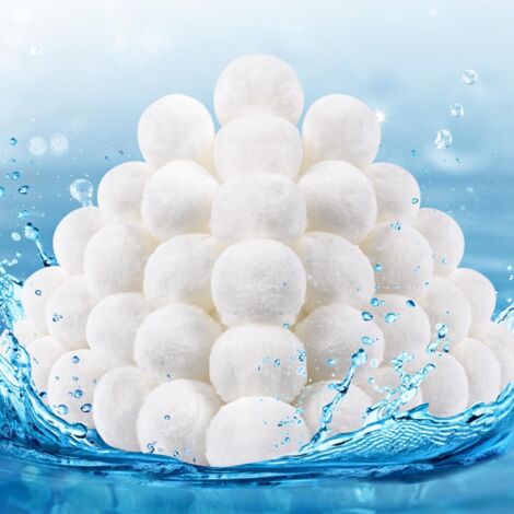 Ulisem 800 g 30-50 mm Boules filtrantes de piscine réutilisables, alternative au sable filtrant de (1/5)
